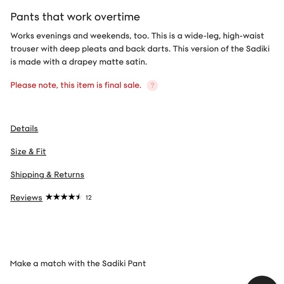 Aritzia babaton red Sadiki high waisted wide leg trouser - Picture 9 of 15